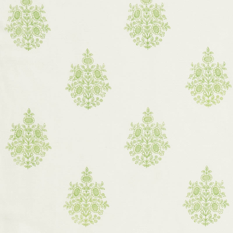Find 178371 Asara Flower Sheer Green by Schumacher Fabric