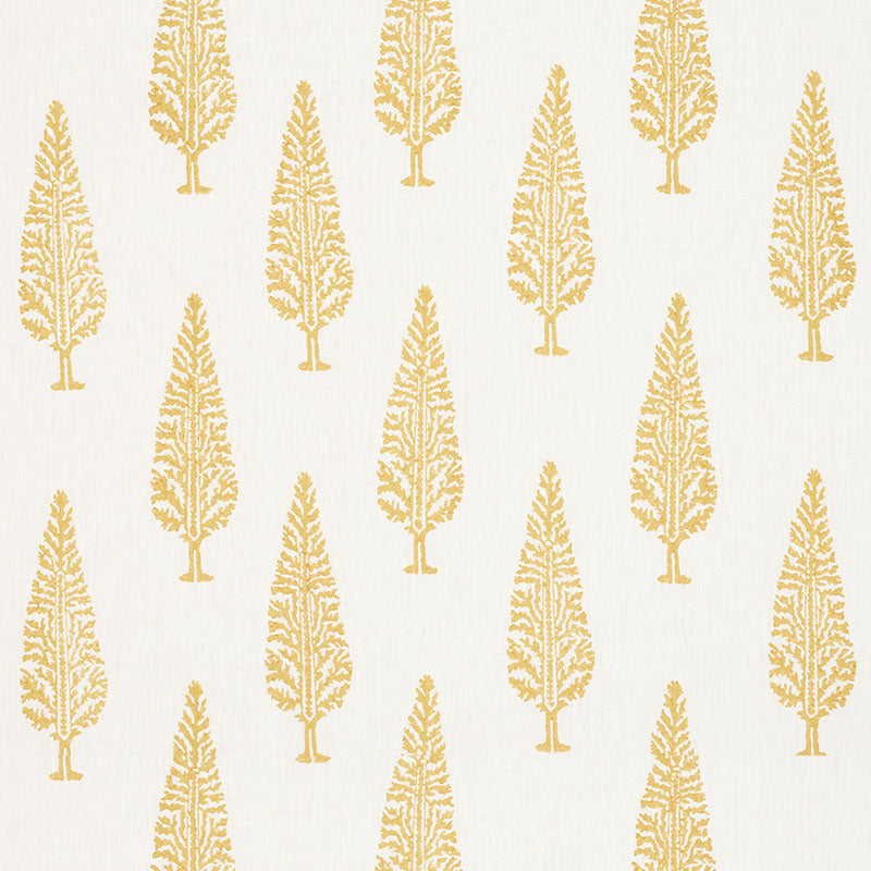 Select 178512 Juniper Block Print Yellow by Schumacher Fabric