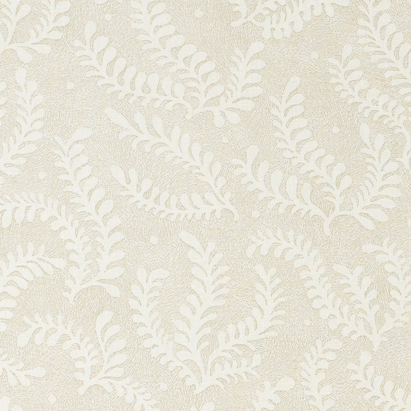 Order 178530 Etched Fern Natural by Schumacher Fabric