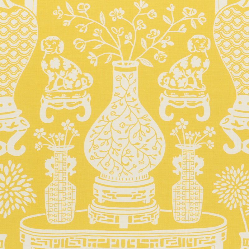 Select 178551 Hellene Yellow by Schumacher Fabric