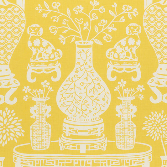 Select 178551 Hellene Yellow by Schumacher Fabric