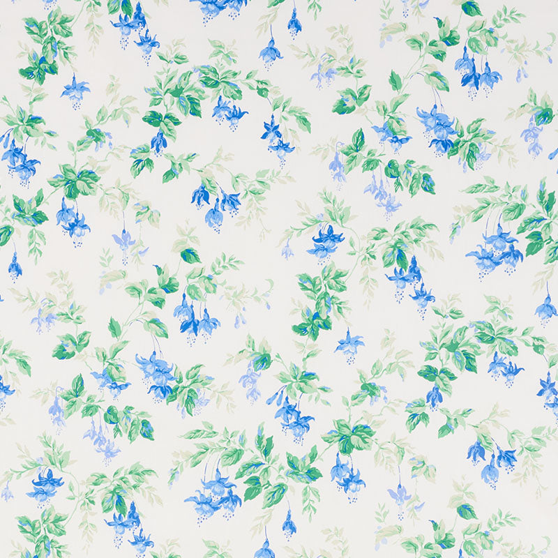Purchase 178680 Garden Gate Chintz Cobalt by Schumacher Fabric