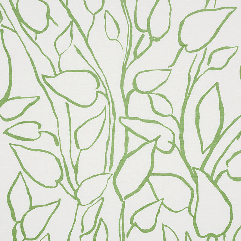 Looking 178701 Solandra Vine Leaf by Schumacher Fabric