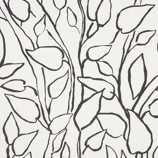 Acquire 178702 Solandra Vine Black by Schumacher Fabric