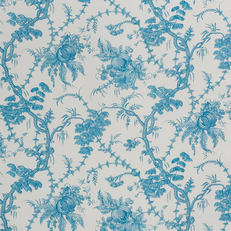 Shop 178731 San Cristobal Toile Peacock by Schumacher Fabric