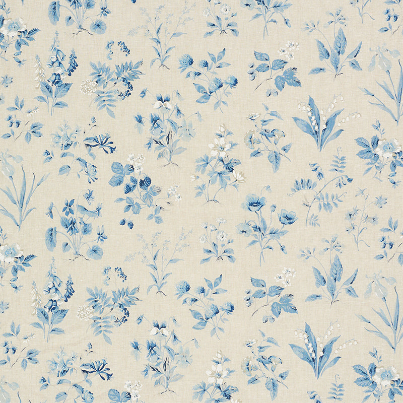 Find 178790 Floreana Blue by Schumacher Fabric
