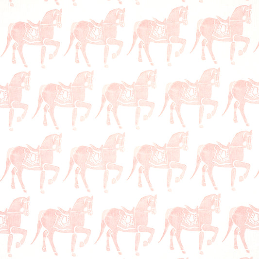 Order 179132 Marwari Horse Pink by Schumacher Fabric