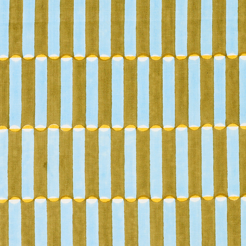 Purchase 179282 | Luna Hand Block Print, Khaki - Schumacher Fabric