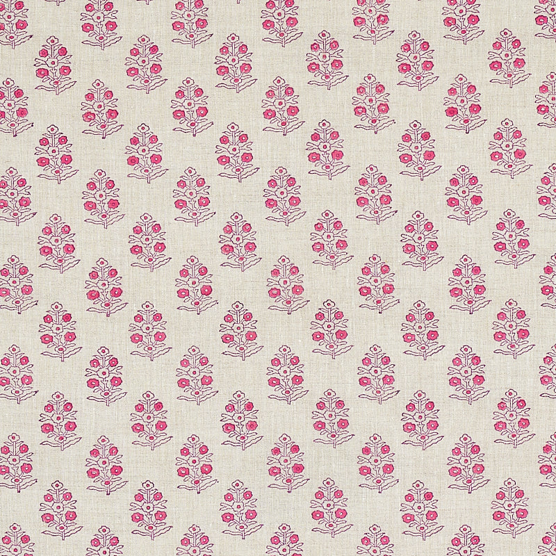 Order 179362 Aditi Hand Blocked Print Pink by Schumacher Fabric