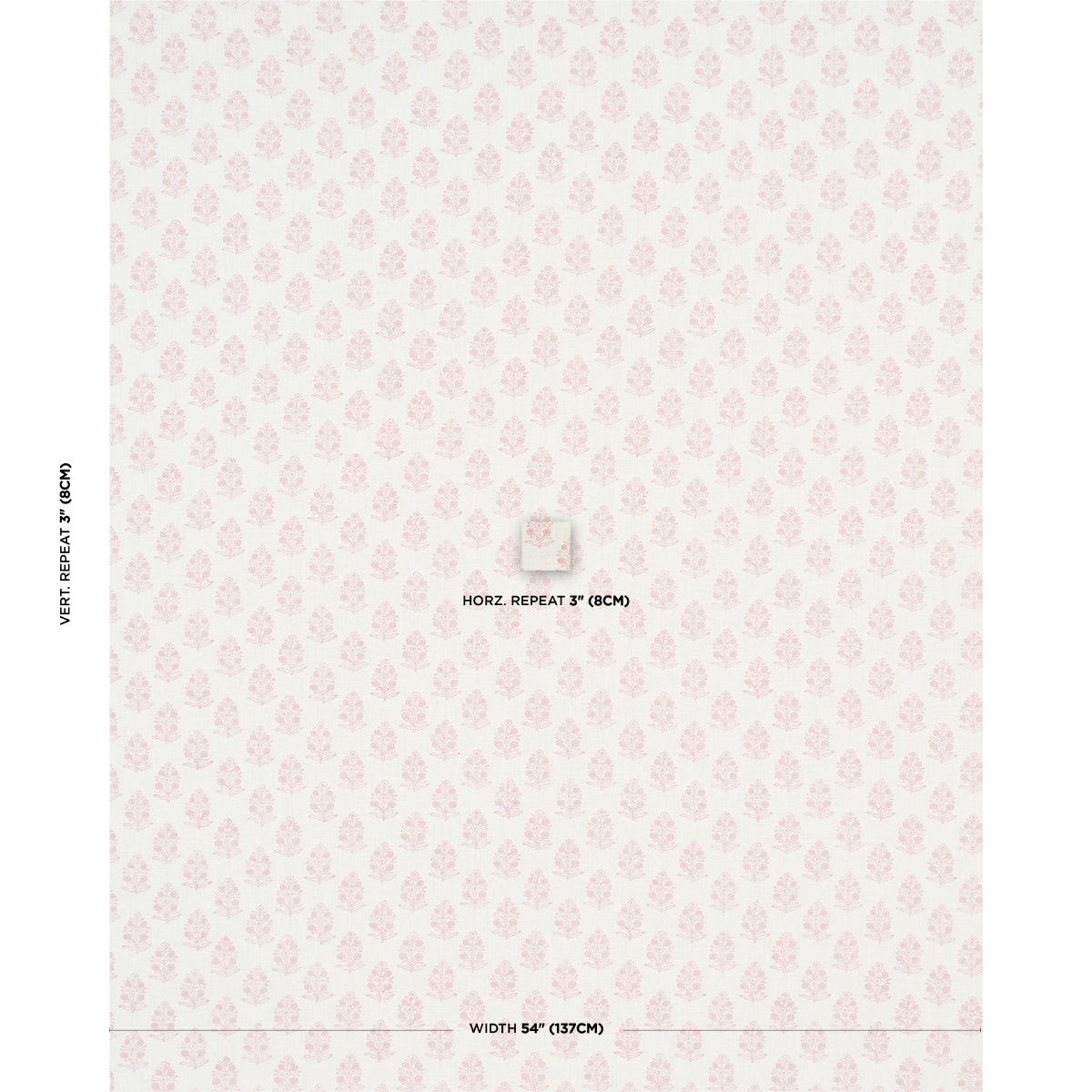 Purchase 179365 | Aditi Hand Blocked Print, Blush - Schumacher Fabric