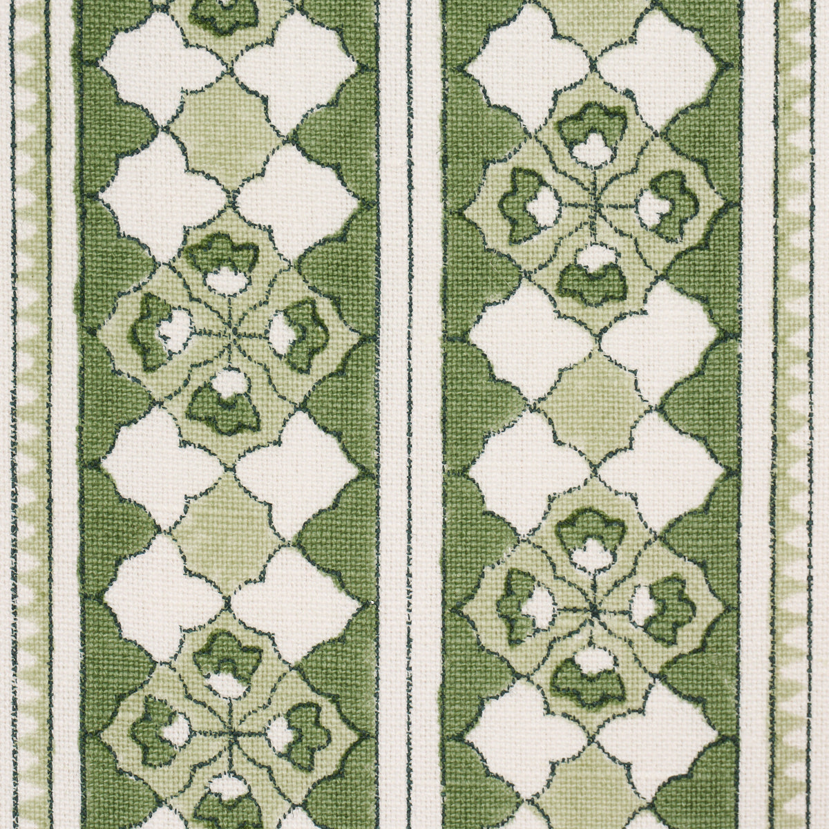 Purchase 179373 | Amira Hand-Block Print, Green - Schumacher Fabric
