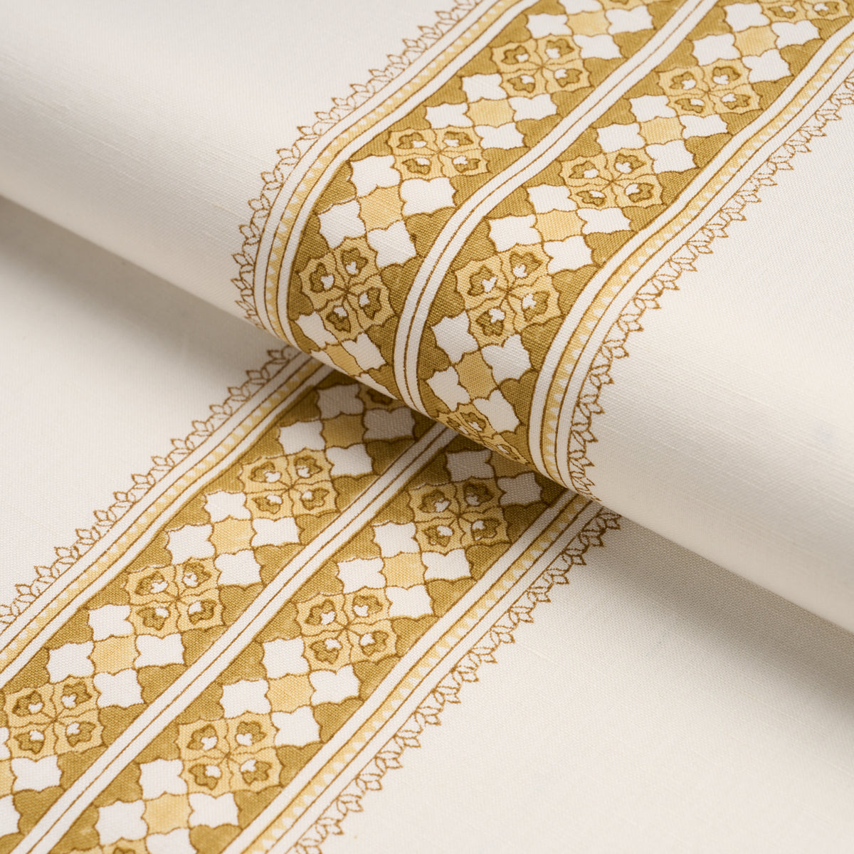Purchase 179374 | Amira Hand-Block Print, Ochre - Schumacher Fabric