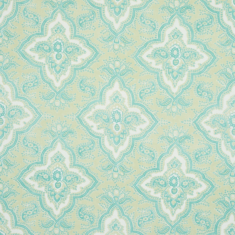 Acquire 179441 Amalia Medallion Handmade Print Mineral by Schumacher Fabric