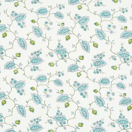 Buy 179451 Maryam Vine Peacock by Schumacher Fabric