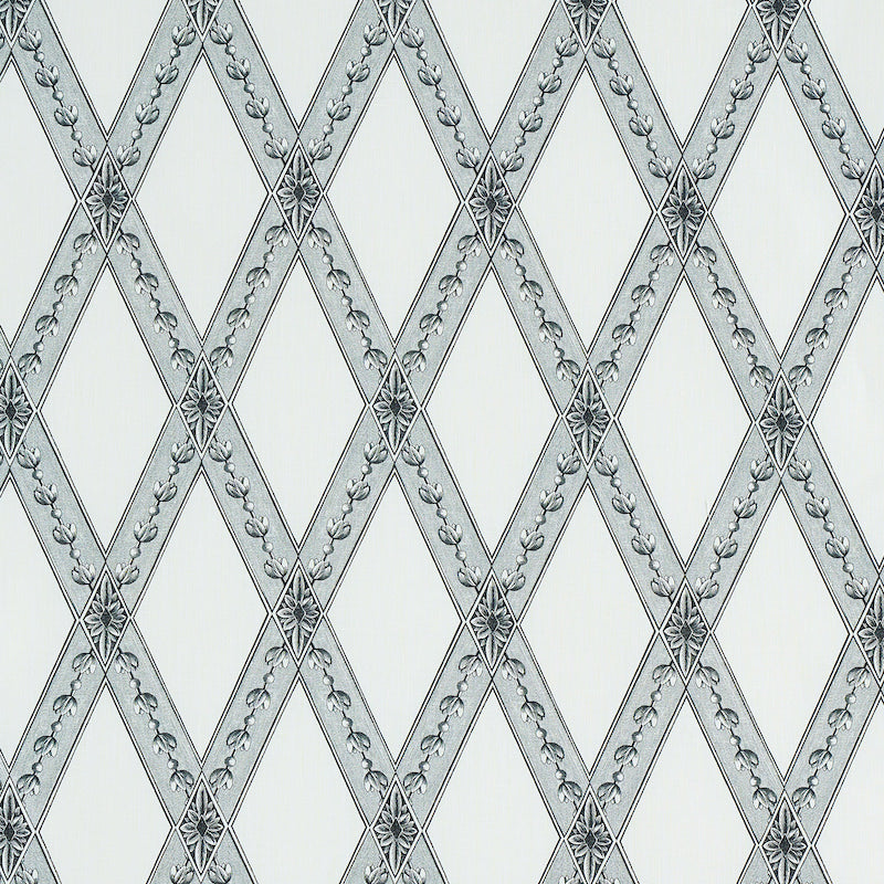 Acquire 179461 Les Losanges Toile Carbon by Schumacher Fabric