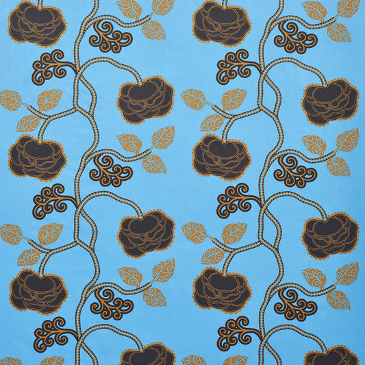 Shop 179542 Queen Fruit Chintz Lapis by Schumacher Fabric