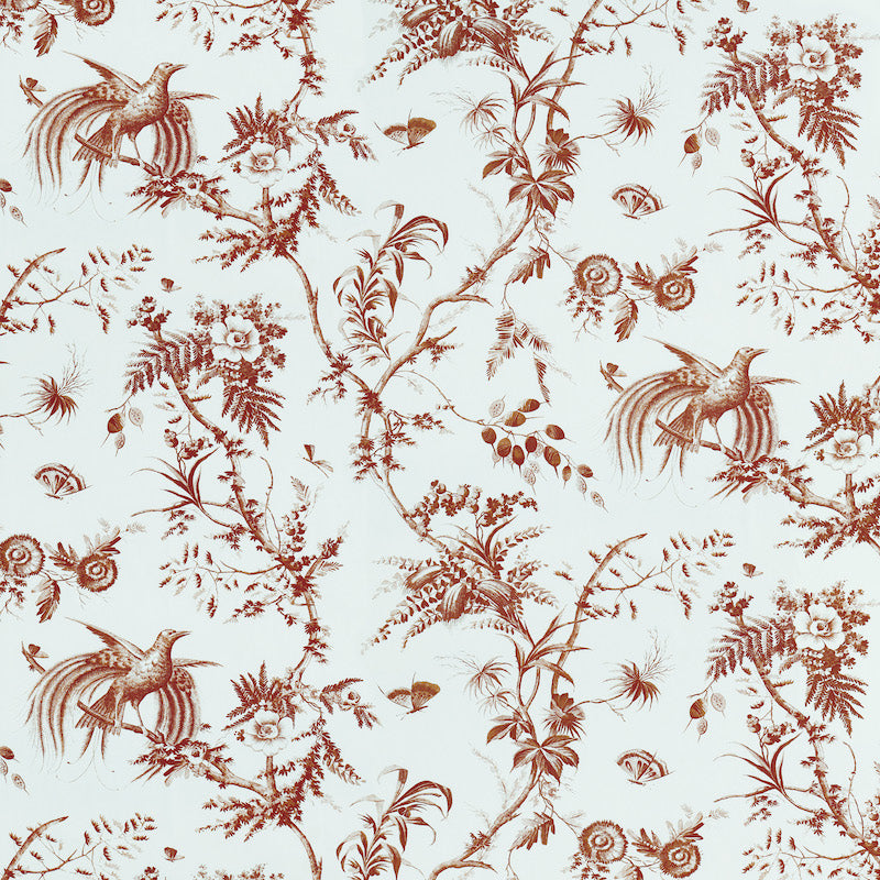 Save 179572 Toile De La Prairie Brown by Schumacher Fabric