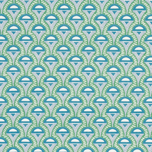 Purchase 179582 Abelino Green and Peacock by Schumacher Fabric