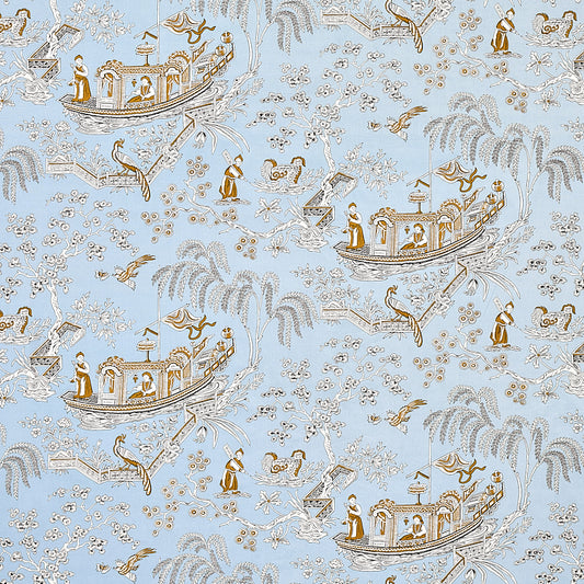 Acquire 179611 Matsudana Blue by Schumacher Fabric