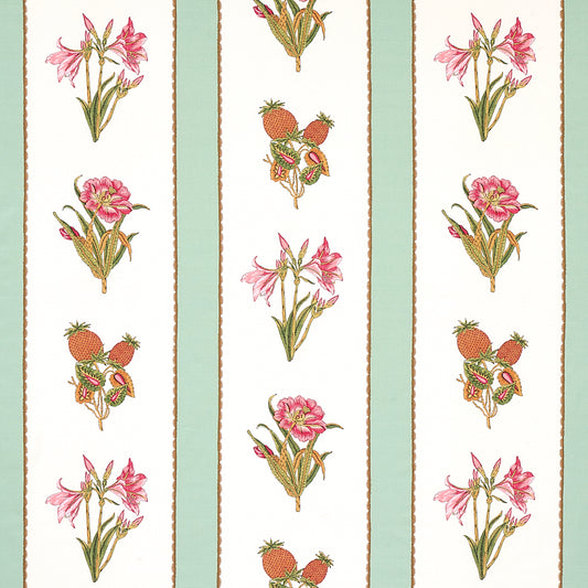 Acquire 179640 Servilia Stripe Aqua by Schumacher Fabric