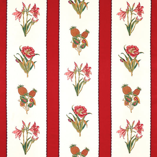 Shop 179641 Servilia Stripe Red by Schumacher Fabric