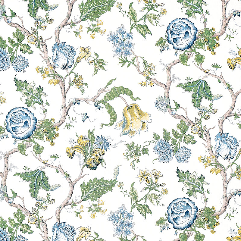 Purchase 179652 | Azulejos, Blue - Schumacher Fabric