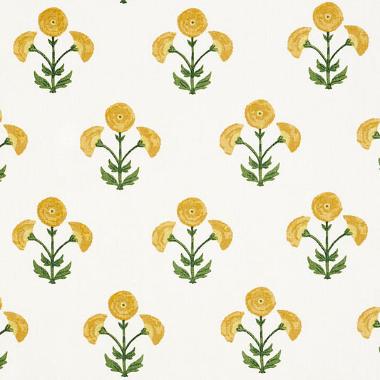 View 179671 Saranda Flower Marigold by Schumacher Fabric