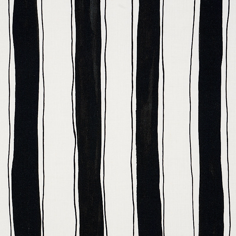 Purchase 179702 Tracing Stripes, Black by Schumacher Fabric