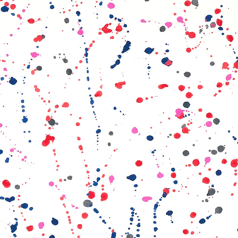 Purchase 179710 Ink Splash, Red and Blue by Schumacher Fabric