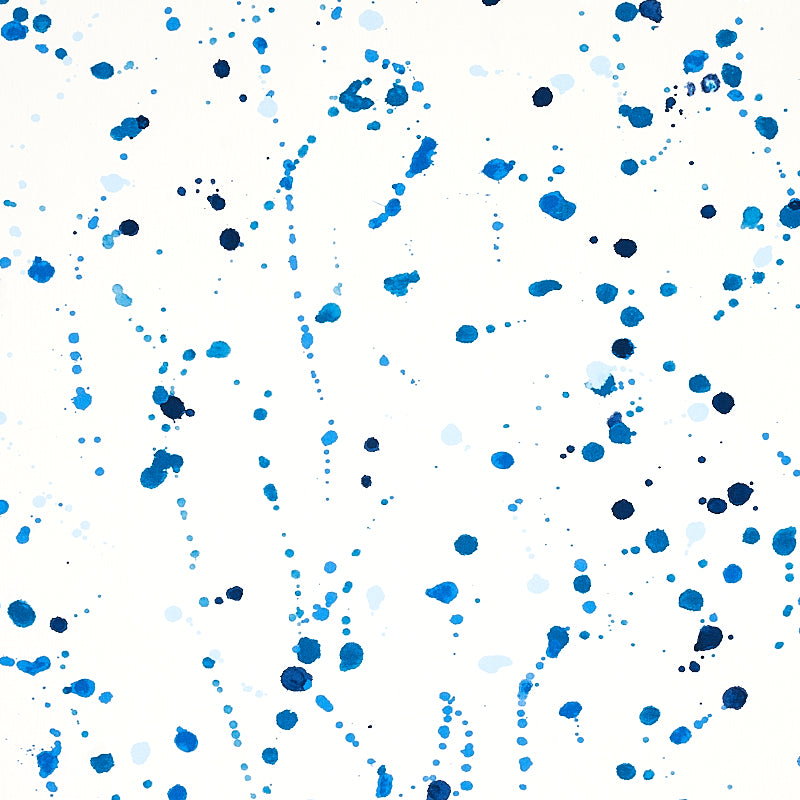 Purchase 179711 Ink Splash, Blue by Schumacher Fabric