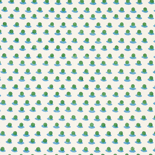 Select 179732 Berry Hand Block Print Grass and Sky by Schumacher Fabric