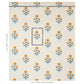 Purchase 179841 | Poppy Hand Block Print, Mustard & Sky - Schumacher Fabric