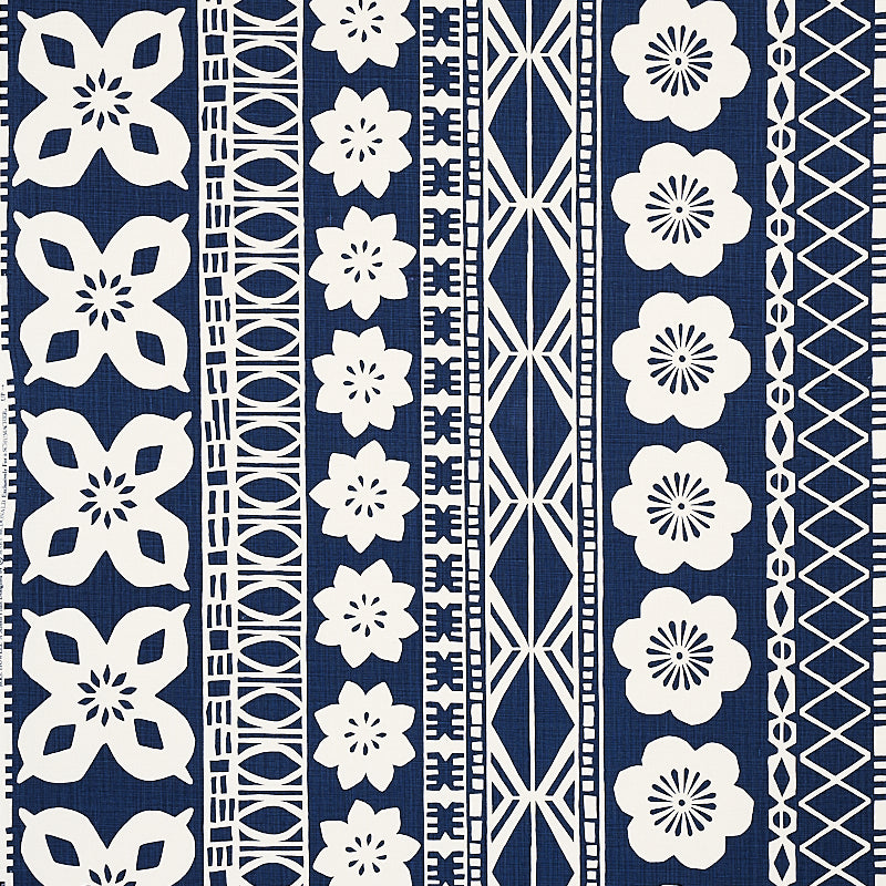 Select 179872 Mrs. Howell Indigo by Schumacher Fabric