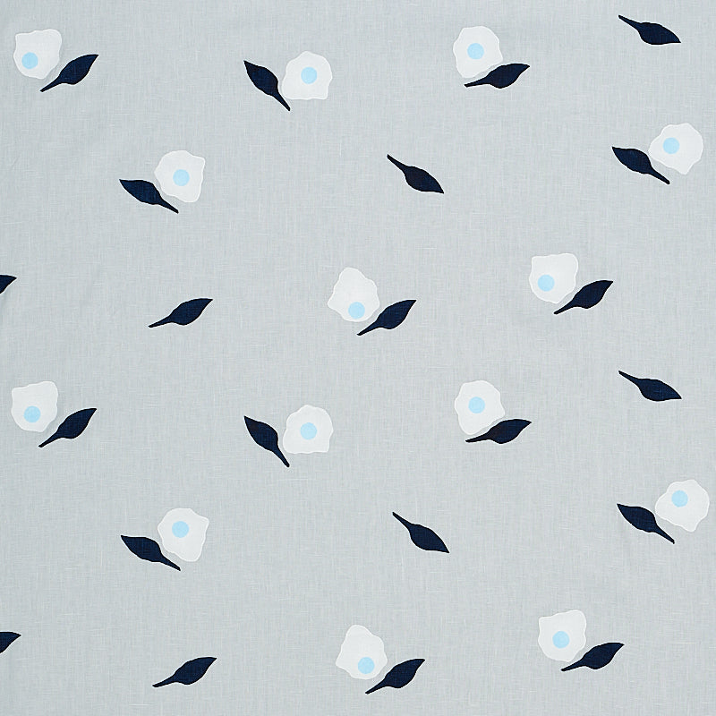 View 179890 Aquinnah Hand Block Sky by Schumacher Fabric