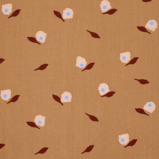Looking 179891 Aquinnah Hand Block Camel by Schumacher Fabric