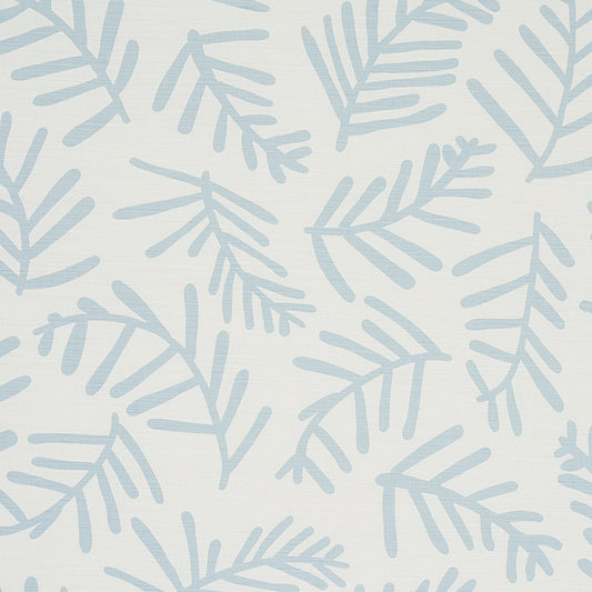Save 179911 Tiah Cove Blue Leaf by Schumacher Fabric