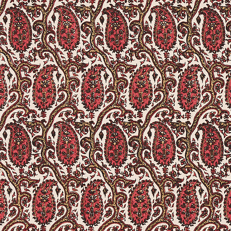 Purchase 179960 Daria Paisley Maroon by Schumacher Fabric