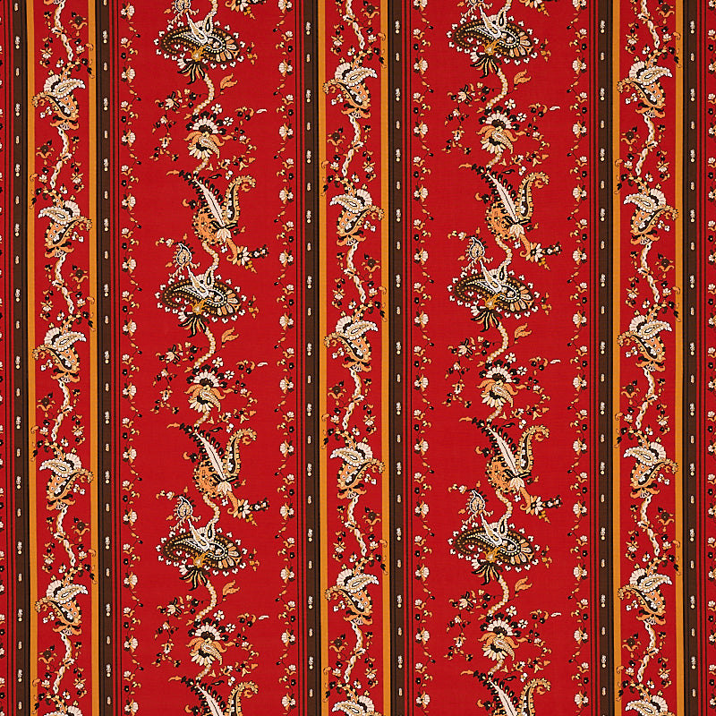 Select 179982 Elena Paisley Stripe Pompeii by Schumacher Fabric
