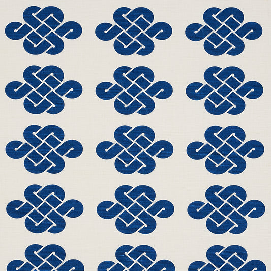 View 180031 Penelope Knot Blue by Schumacher Fabric