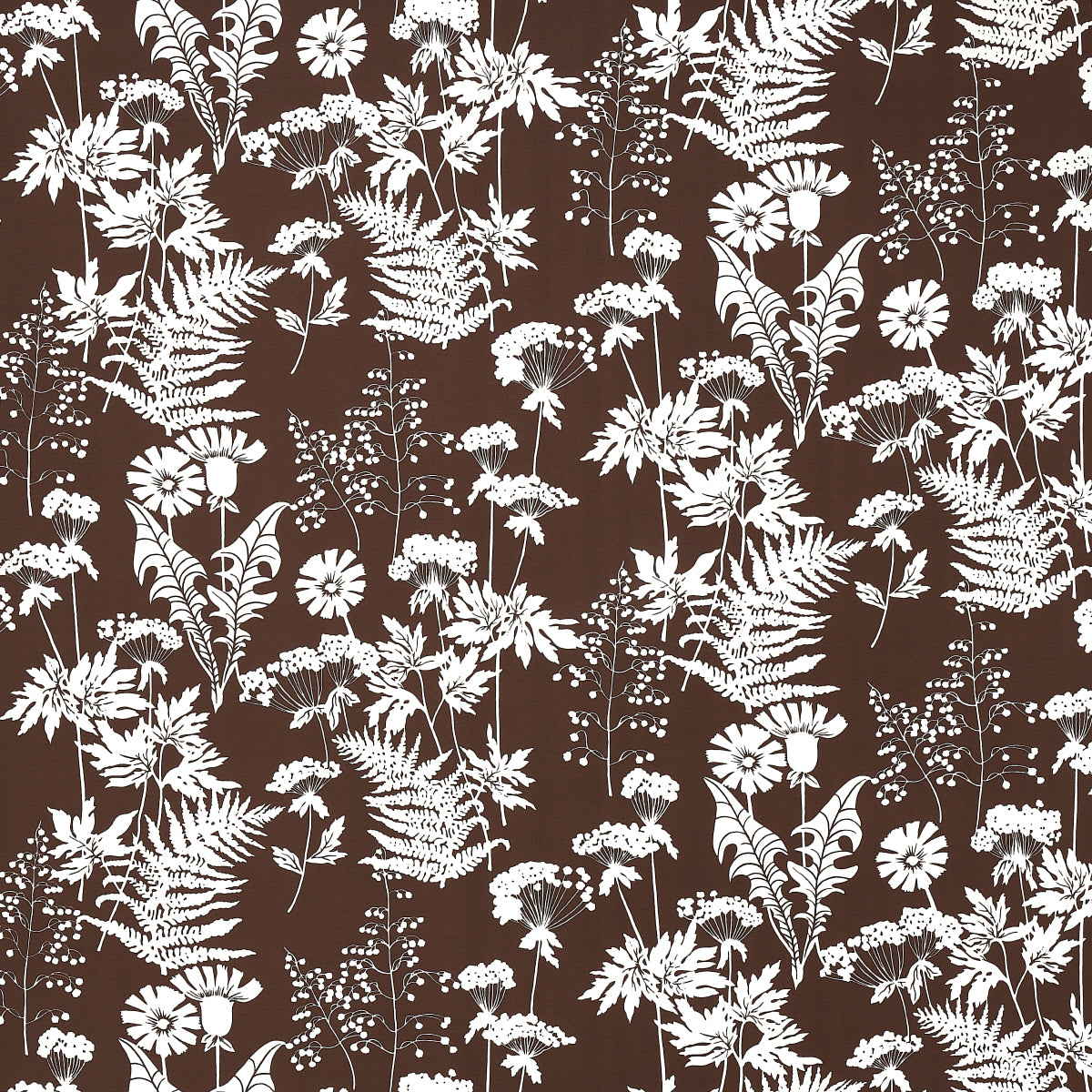 Purchase 180222 | Spring Floral Indoor/Outdoor, Brown - Schumacher Fabric