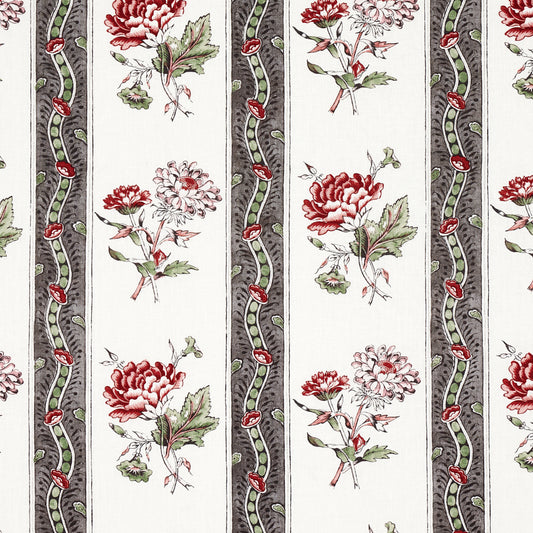 Purchase 180242 Ariana Floral Stripe, Famille Rose by Schumacher Fabric