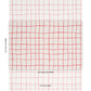 Purchase 180293 | Painterly Windowpane, Red - Schumacher Fabric