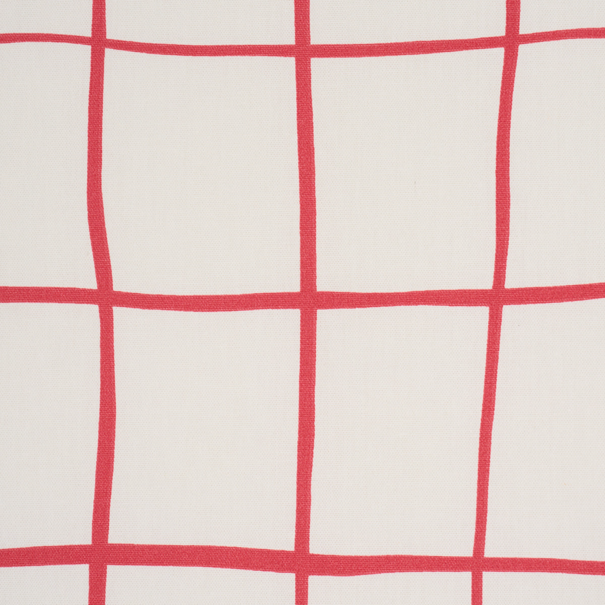 Purchase 180293 | Painterly Windowpane, Red - Schumacher Fabric