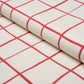 Purchase 180293 | Painterly Windowpane, Red - Schumacher Fabric