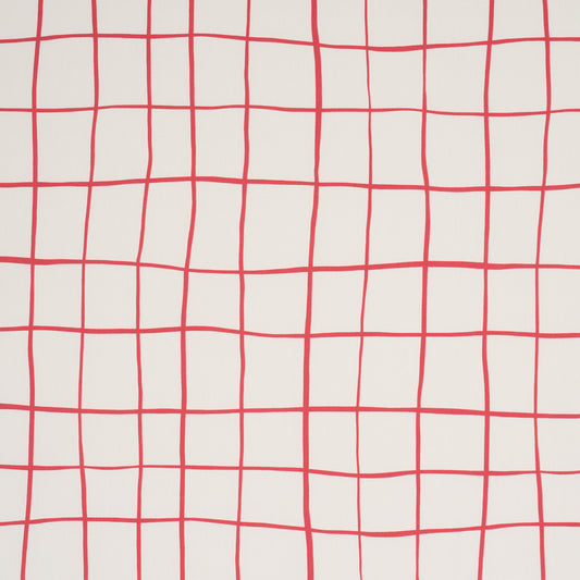 Purchase 180293 | Painterly Windowpane, Red - Schumacher Fabric