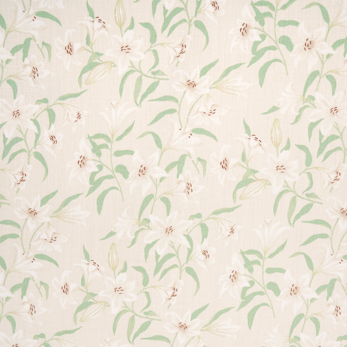 Purchase 180300 Scattered Lilies, Cream by Schumacher Fabric