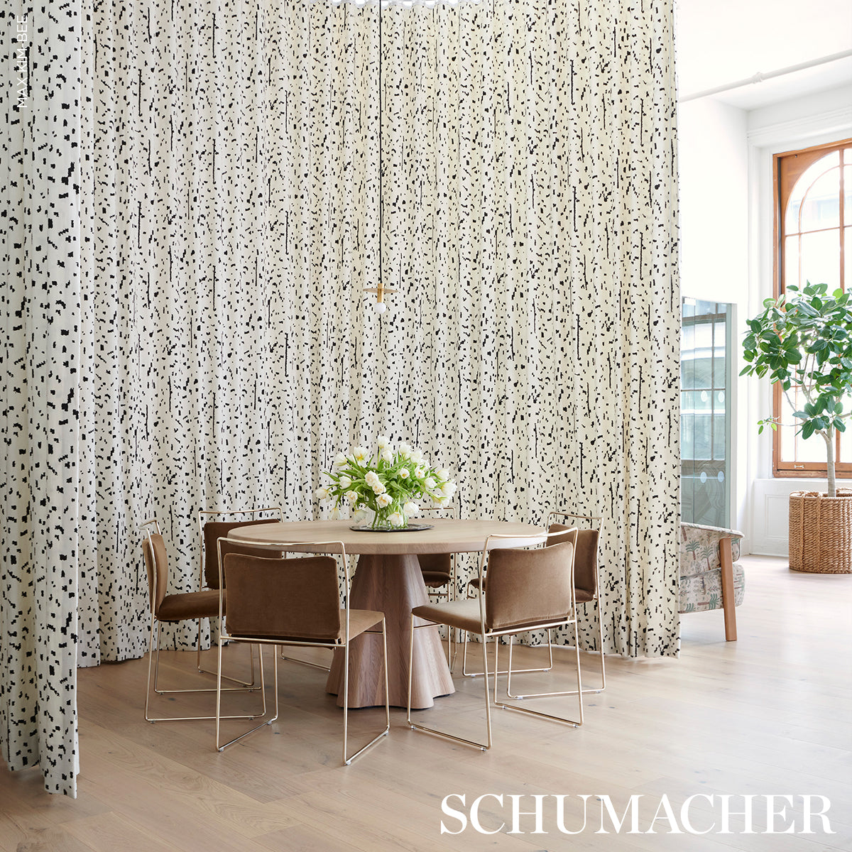 Purchase 180311 | Bespotted, Black - Schumacher Fabric