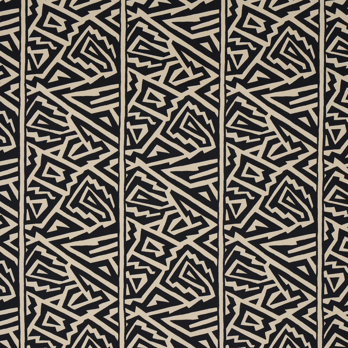 Purchase 180320 Jagged Maze, Black by Schumacher Fabric