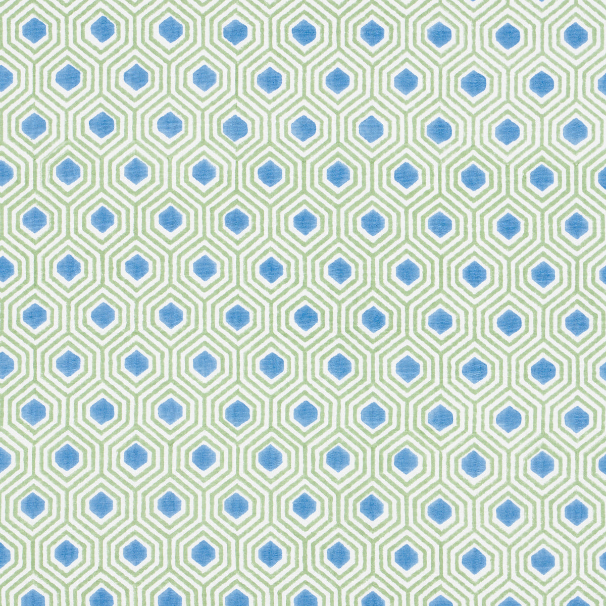 Purchase 180371 Otis Hand Print, Green & Blue by Schumacher Fabric