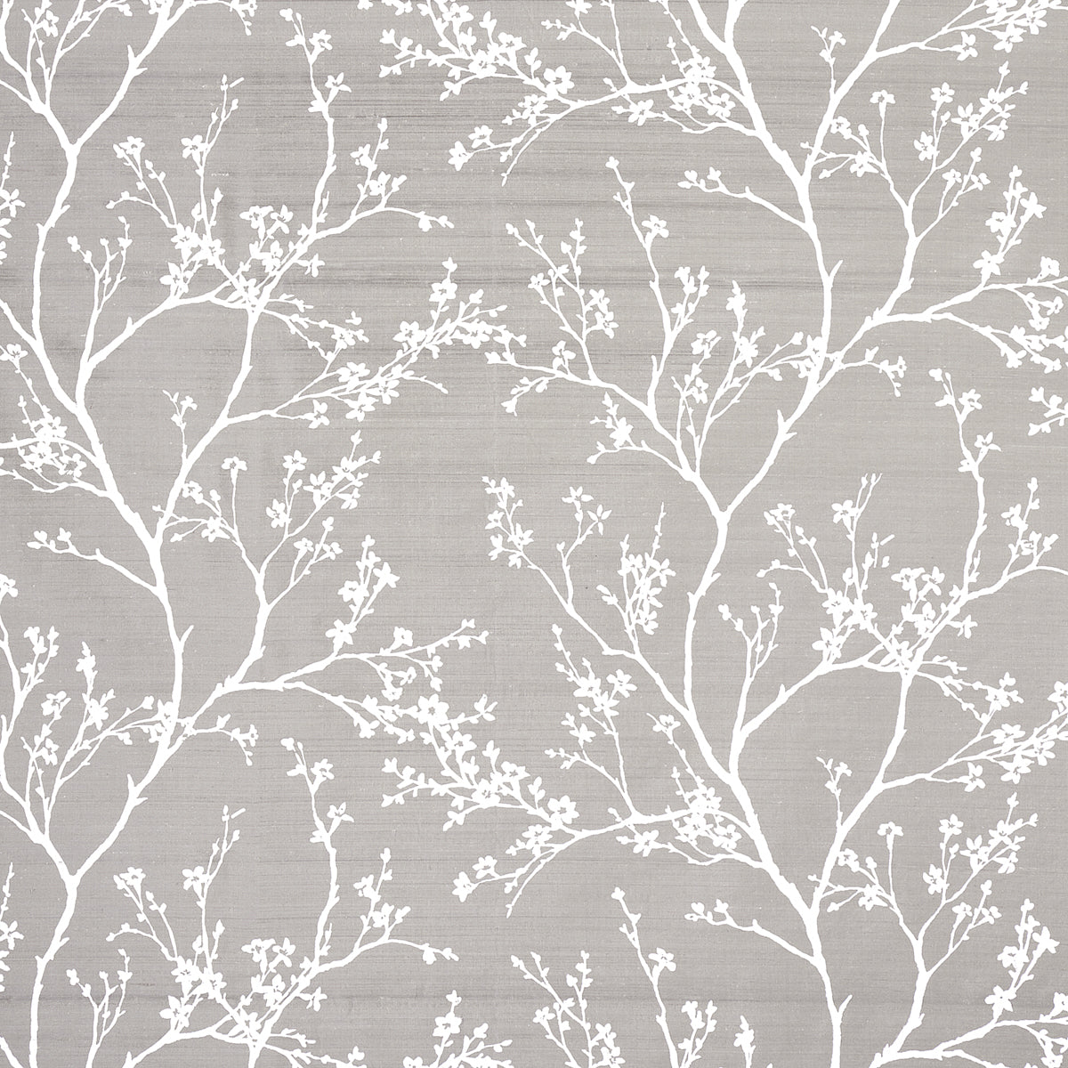 Purchase 180502 Twiggy Silk, Pewter by Schumacher Fabric